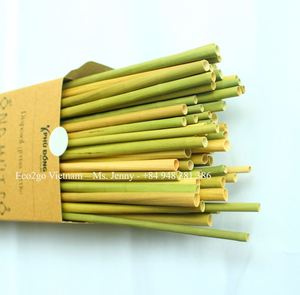 Pajitas desechables para beber de hierba | Pajitas de hierba natural sin químicos | Pajitas de hierba naturales con logotipo personalizado de Vietnam - Product Image 5
