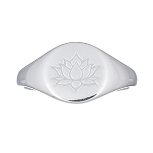 Anillo de plata de ley con flor de loto, joyería Bohemia apilable, fabricante de joyería de calidad - Product Image 2