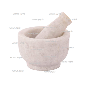 Classic Design Mini Size <b>Marble</b> <b>Mortar</b> <b>And</b> <b>Pestle</b> Round Shape Customized Sze <b>Pestle</b> <b>And</b> <b>Mortar</b> For Grinding Herbs - Product Image 1