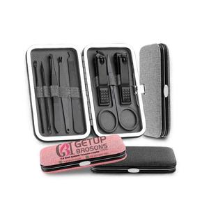 Kit de manucure, avec revêtement de poudre noire, outils en acier inoxydable, pour ongles, avec couleurs et logo personnalisés, 1 pièce - Product Image 3
