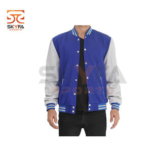 Veste homme hiver XL Varsity Bomber Flight Baseball à capuche col léger Letterman épaule manche - Product Image 5
