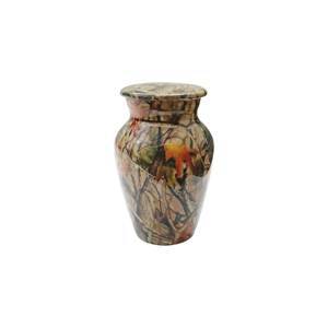 Tir bleu en relief avec adent en argent, crème secret Urn - Product Image 4