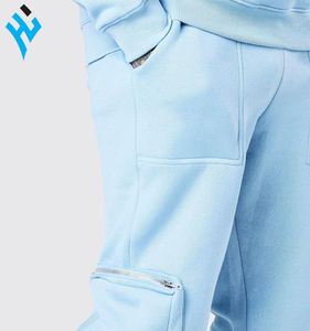 2025 nouveau Design de luxe survêtements de sport personnalisés pour l'hiver OEM personnalisé formation Logo Style couleur unie pour hommes survêtement - Product Image 6