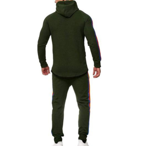 การออกแบบใหม่ Tracksuit กล้ามเนื้อ Hoodie/กางเกงสกินนี่สุดในสีฟ้าอ่อน - Product Image 6