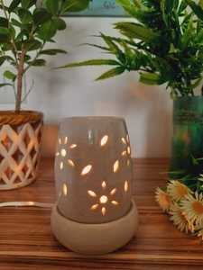 Diffuseur d'huile aromatique en céramique, design floral, pour maison, spa, hôtel, église bureau - Product Image 5