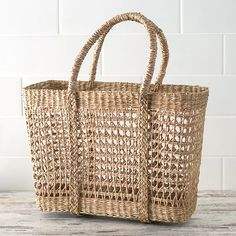 Sac de plage en jonc naturel fait à la main, nouveau Design, tendance, à la mode du Vietnam, pour l'été, - Product Image 6