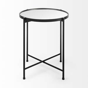 Modern Metal <b>Round</b> Side <b>Table</b> with Tempered Glass Top Durable Sturdy Home Decor Furniture Perfect Centerpiece <b>coffee</b> <b>table</b> - Product Image 3