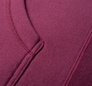 เสื้อมีฮู้ดแบบสวมหัวมีกระเป๋าผ้าฝ้ายขนแกะจิงโจ้100% ออกแบบโลโก้เสื้อผ้าย้อมสีล้วนสำหรับฤดูหนาวขายส่ง - Product Image 3