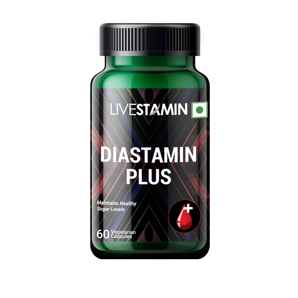 Diastamin Plus kapsül bitkisel özler ile Shilajit ve OEM kan seviye diyet takviyesi özel etiket GMP ISO
