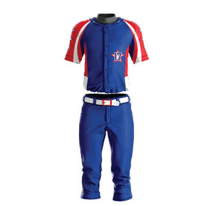 Conjunto de jersey de béisbol con cuello en V, diseño de logotipo personalizado de la mejor calidad - Product Image 1