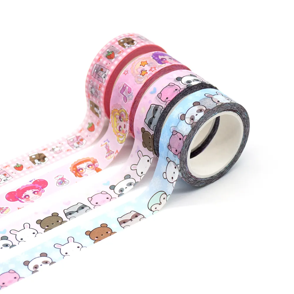Kertas Stationery Stempel Masking Roll Grosir Washi Tape