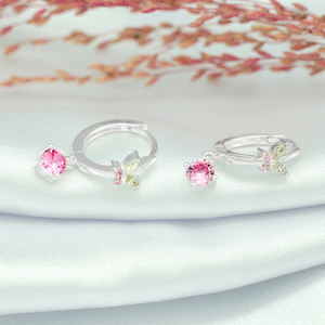 Boucles d'oreilles pendantes en argent sterling 925 avec zircon pour femmes tendance - Cadeau de mariage et de fête - Product Image 4