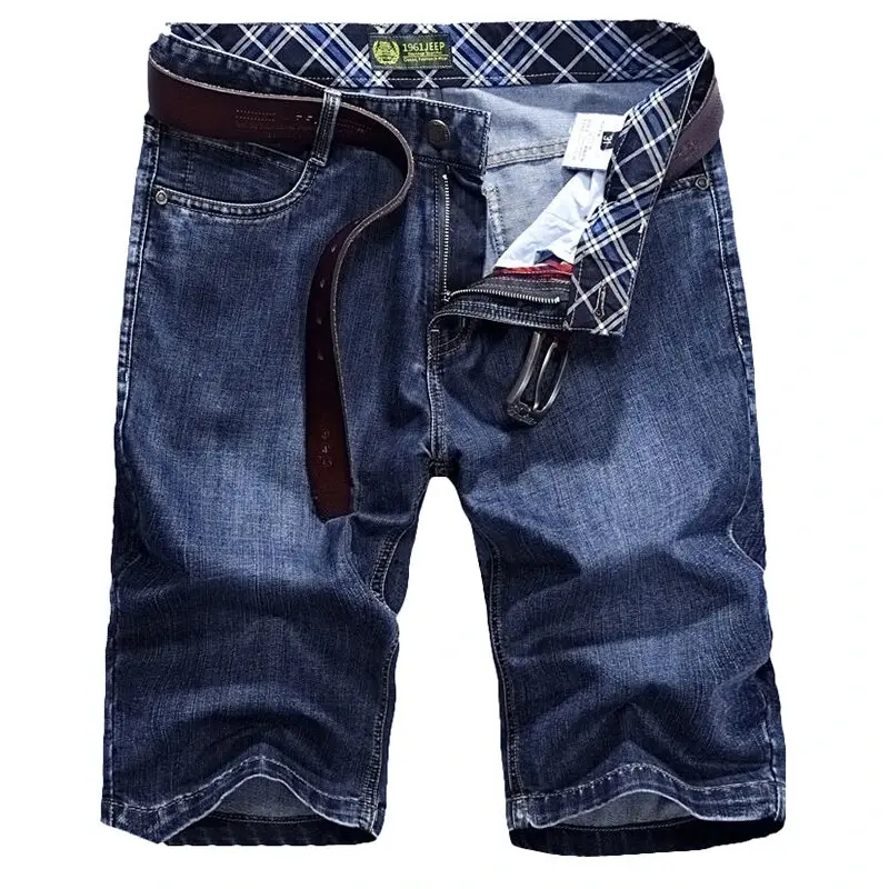Сделанные на заказ мужские уличные деловые свободные тонкие короткие джинсовые шорты