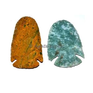 Puntas de flecha de ágata pulidas en forma de pez, 2 pulgadas - Product Image 1