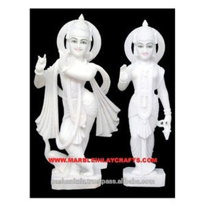 Estatua de Radha Krishna blanca - Product Image 1