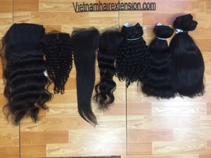 Extensiones de Cabello Virgen Remy, Ondulado Liso Sedoso, 100% Cabello Humano, Trama Individual - Product Image 5