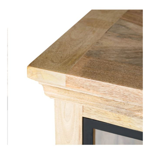 Armario de madera maciza de estilo italiano, armarios de sala de estar con 4 puertas y patas de Metal, muebles de dormitorio, estantes de exhibición para decoración del hogar - Product Image 5