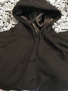 AZBAA INDUSTRIES Mens <b>Plain</b> Blank Hoodies With Satin Hood <b>Hoodie</b> - Product Image 6