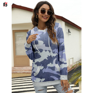 Sudadera con capucha Ropa de mujer Sublimación Diseño impreso 100% Tela de poliéster Estilo pulóver - Product Image 5