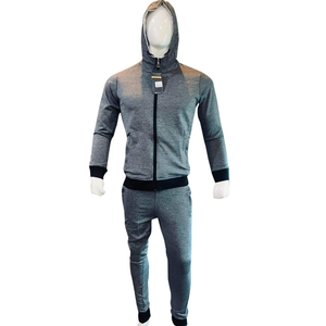 Survêtements professionnels pour hommes en polyester, sweat à capuche zippé avec pantalon, vêtements d'entraînement - Product Image 2