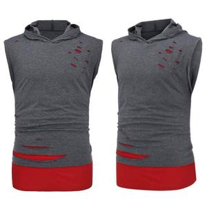 Wholesale OEM custom men's sports vest muscle bodybuilding tank top loose fit stringer training tank tops - Product Image 4