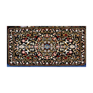 Superbes dessus de table en marbre avec incrustations de pierres pour la décoration de la pièce - Product Image 1