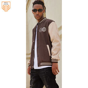 Chaquetas de Béisbol Universitarias para Hombre de Alta Calidad, Logotipo Personalizado, Uniforme de Equipo de Invierno, Chaqueta Universitaria Lisa al por Mayor de Alta Calidad - Product Image 3