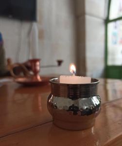 Pot de cire de stockage en cuivre de qualité supérieure avec design martelé parfait pour la décoration de Noël et de Pâques - Product Image 5