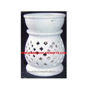 เตาเผาน้ำมันหอมระเหยสีขาว, โคมไฟน้ำมันหอมระเหยหิน - Product Image 1