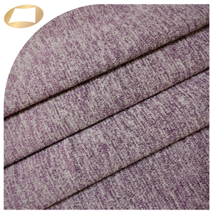สีม่วง Melange 95% โพลีเอสเตอร์5% ผ้าสแปนเด็กซ์สำหรับสวมใส่ Athleisure - Product Image 1