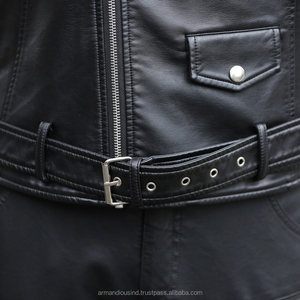 Chaleco de los hombres de moda casual ropa de calle original cuero con personalización la disponibilidad - Product Image 5