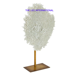 Aluminium Métal Forme Unique Blanc Fini Sculpture Luxe Vente Chaude Haute Qualité Home Accent Sculpture Décorative - Product Image 1