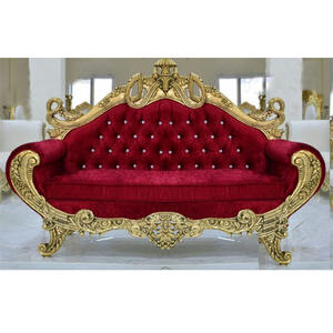 Conjunto de Sofás Color Marrón Dorado para Bodas, Diseño Moderno y Tradicional, Madera Tratada, Tamaño Personalizable para Eventos Elegantes, Receptores de Invitados, EE. UU. - Product Image 1