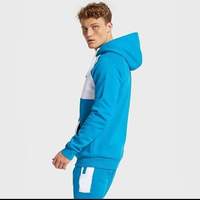 95% Polyester 5% Spandex 290 gram rahat O boyun kazak düz spor Hoodie kış için altı renk hiçbir marka moda kazak