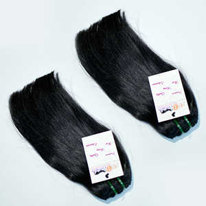 Paquete de cabello doble estirado sin procesar alineado de cutícula de alta calidad, extensiones de cabello humano de precio al por mayor indio, cabello de templo crudo - Product Image 6