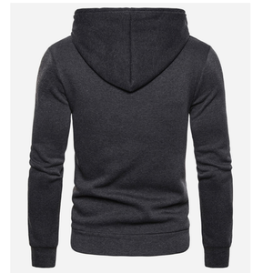 Sweats à capuche en coton molletonné avec logo personnalisé pour hommes Sweatshirts à capuche en coton uni de haute qualité pour l'hiver pour hommes - Product Image 3