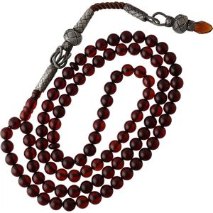 Perlas de vidrio blanco, cuentas de oración musulmanas - Product Image 1