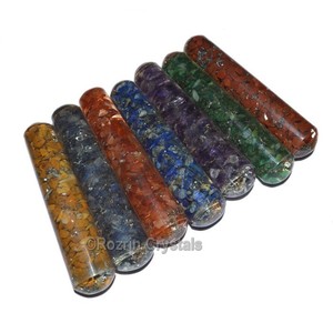 Best Saler of Orgone Seven <b>Chakra</b> Massage Wands <b>Set</b> : Orgone Seven <b>Chakra</b> Massage Wands <b>Set</b> For Sale - Product Image 1