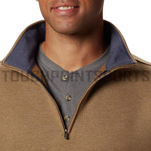 Wholesale Newest Quarter <b>Zip</b> Pullover Golf Sweatshirt <b>Mens</b> <b>1</b>/<b>4</b> <b>Zip</b> <b>Fleece</b> Hoodies Mock-neck - Product Image 2