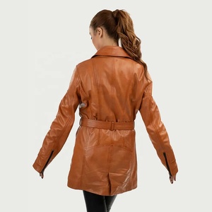 PIHA SPORTS <b>Classic</b> Women's Genuine Sheep Leather Motorcycle Jacket-Windproof & Quick Dry Winter - Product Image 3