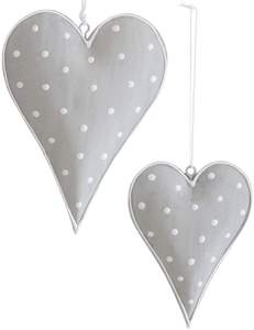 Adornos navideños colgantes en forma de corazón con colores y tamaños personalizados a precios de venta completos - Product Image 2