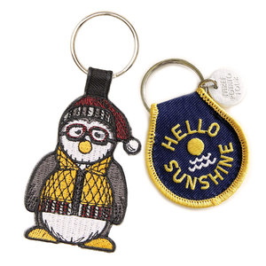 OEM Nhà Máy Khuyến Mại Tùy Chỉnh Logo Thêu Vá Keychain - Product Image 1