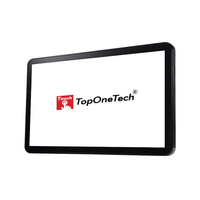 Toponetech21,5 pulgadas-ordenador industrial todo en uno, raspberry pi, marco abierto, pantalla táctil, montaje en pared vertical, sistema operativo linux