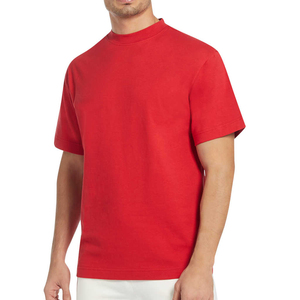 T-shirts homme en coton bio bordeaux, coupe ample, manches courtes, impression personnalisée OEM 200g, produits en promotion - Product Image 1