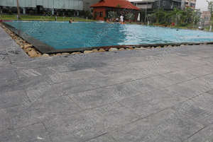 Bloques de azulejos de piedra natural de piedra caliza verde musgo moderno Acabado flameado de precio económico para elegantes aplicaciones de Villa al aire libre - Product Image 4