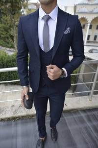 Traje de hombre de lujo al por mayor a la moda, traje ajustado de hombre de la mejor calidad, 3 piezas - Product Image 6