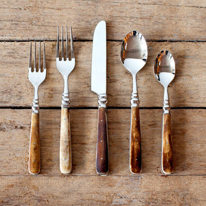 Juego de vajilla de oro cepillado-Colección de cubiertos elegante Juego de alta calidad Restaurante Hotel hogar y más exportación de artesanía casera 2025 - Product Image 5