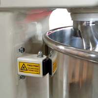 Pétrin à spirale de 75 kg, pétrin à farine pour pizza robuste, machine à mélanger, bol réversible, pétrin à spirale