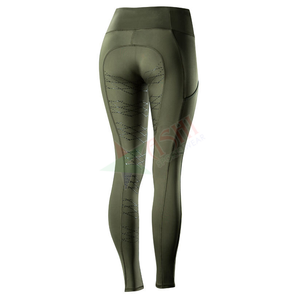 Leggings taille haute en maille technique en silicone pour l'équitation Leggings de sports de plein air de style unique - Product Image 4