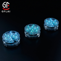 Lampes de piscine sous-marines 10 LED Lanternes à bougies Centres de table pour mariages Lampe submersible LED Rgb